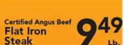 Eurofresh Market Certified Angus Beef Flat Iron Steak offer