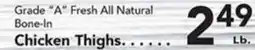 Eurofresh Market Grade A Fresh All Natural Bone-In Chicken Thighs offer