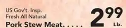 Eurofresh Market US Gov't. Insp. Fresh All Natural Pork Stew Meat offer