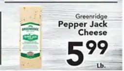 Eurofresh Market Greenridge Pepper Jack Cheese offer