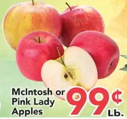 Eurofresh Market McIntosh or Pink Lady Apples offer
