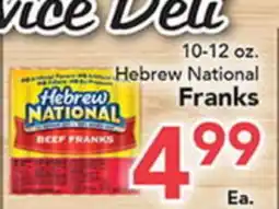 Eurofresh Market Hebrew National Franks offer