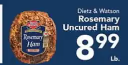 Eurofresh Market Dietz & Watson Rosemary Uncured Ham offer
