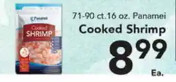 Eurofresh Market 71-90 ct.16 oz. Panamei Cooked Shrimp offer