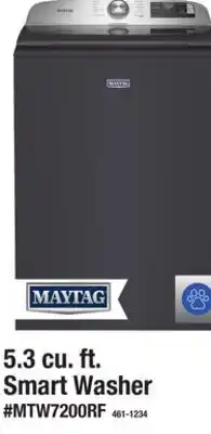 Menards MAYTAG 5.3 cu. ft. Smart Washer offer