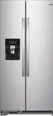 Menards Whirlpool 24.5 cu. ft. Side-by-Side Refrigerator offer