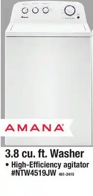 Menards AMANA 3.8 cu. ft. Washer offer