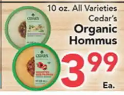 Eurofresh Market Cedar's Organic Hommus offer