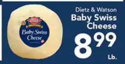Eurofresh Market Dietz & Watson Baby Swiss Cheese offer