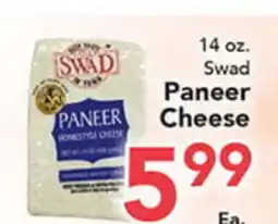 Eurofresh Market 14 oz. Swad Paneer Cheese offer