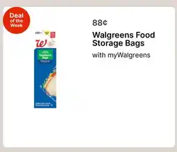 Walgreens Walgreens Food Storage Bags offer
