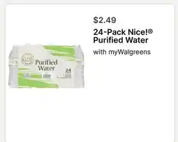 Walgreens 24-Pack Nice! Purified Water offer