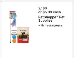 Walgreens PetShoppe Pet Supplies offer