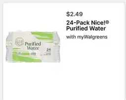 Walgreens 24-Pack Nice! Purified Water offer