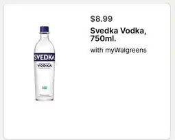 Walgreens Svedka Vodka offer