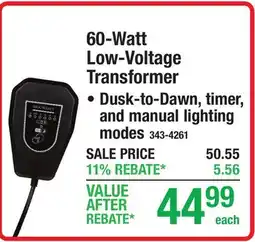 Menards 60-Watt Low-Voltage Transformer offer
