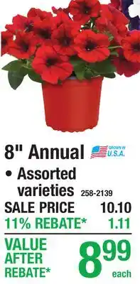 Menards 8 Annual Assorted offer