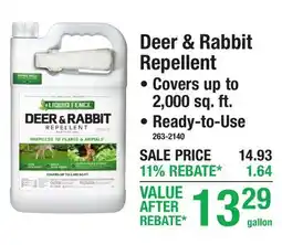 Menards Deer & Rabbit Repellent offer