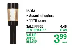 Menards Isola SOLAR PATH LIGHTS offer