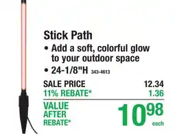 Menards Stick Path offer