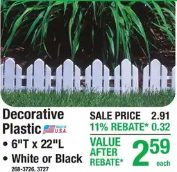 Menards Decorative Plastic offer
