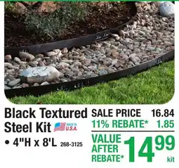 Menards Black Textured Steel Kit offer