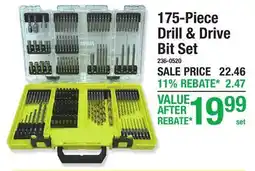 Menards 175-Piece Drill & Drive Bit Set offer