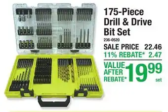 Menards 175-Piece Drill & Drive Bit Set offer