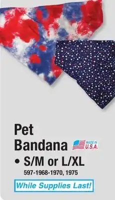 Menards Pet Bandana offer