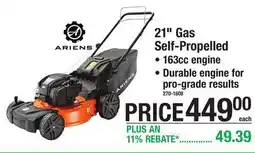 Menards MOWERS 21 Gas Self-Propelled offer