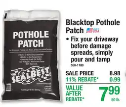 Menards Blacktop Pothole Patch offer