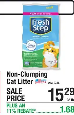Menards Non-Clumping Cat Litter offer