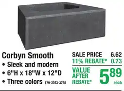 Menards RETAINING WALL BLOCKS Corbyn Smooth offer