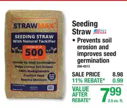 Menards Seeding Straw offer