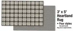 Menards 3' x 5' Heartland Rug offer