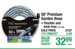 Menards 50' Premium Garden Hose offer