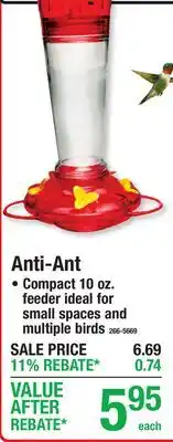 Menards Anti-Ant offer