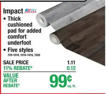 Menards Impact offer