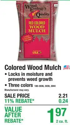 Menards Colored Wood Mulch offer