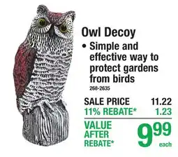 Menards Owl Decoy offer