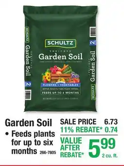 Menards Garden Soil offer
