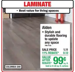 Menards LAMINATE Alden offer