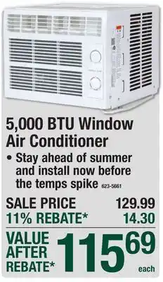 Menards 5,000 BTU Window Air Conditioner offer