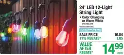 Menards 24' LED 12-Light String Light offer