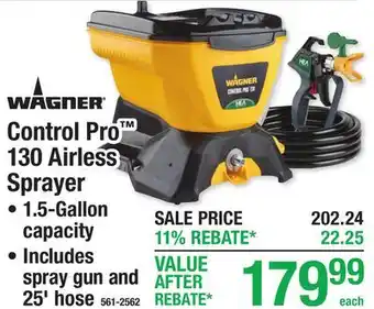 Menards WAGNER Control Pro 130 Airless Sprayer offer