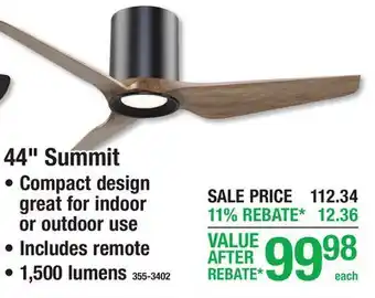 Menards 44 Summit offer
