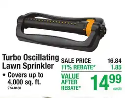 Menards Turbo Oscillating Lawn Sprinkler offer