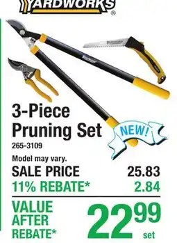 Menards 3-Piece Pruning Set offer