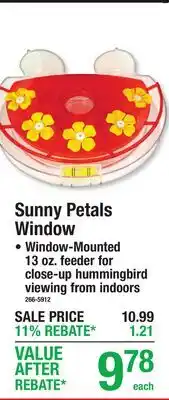 Menards Sunny Petals Window offer