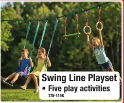 Menards Swing Line Playset offer